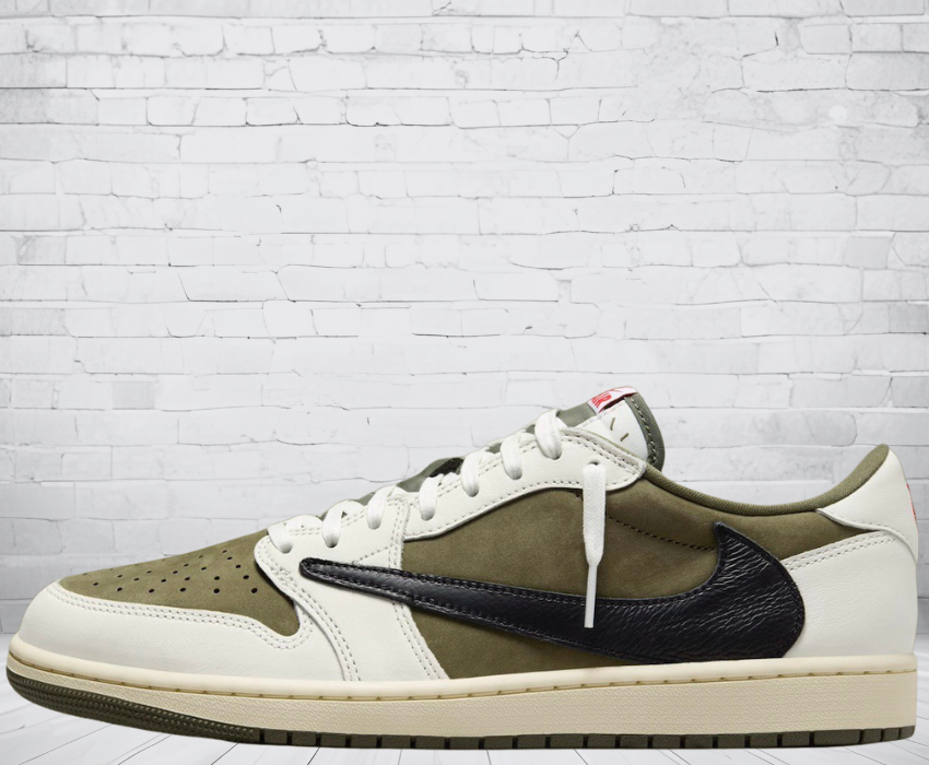Jordan 1 Low Medium Reverse Olive Travis Scott Ticino Svizzera