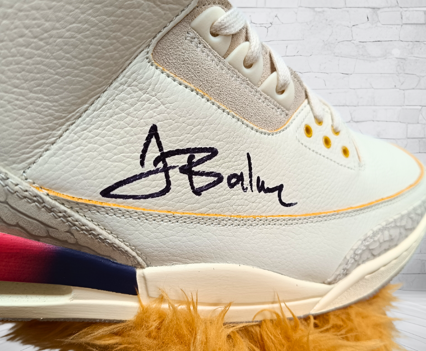 Jordan 3 Retro J. Balvin Medellin Sunset (Signed) Ticino Svizzera