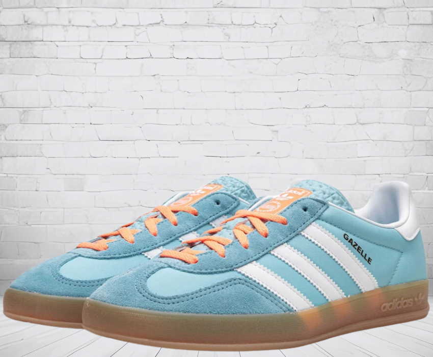 Adidas Gazelle Indoor "Preloved Blue White Gum" StrideTribe Adidas Gazelle Indoor "Preloved Blue White Gum" StrideTribe