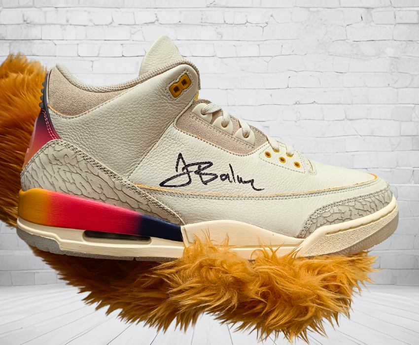 Jordan 3 Retro J. Balvin Medellin Sunset (Signed) Ticino Svizzera