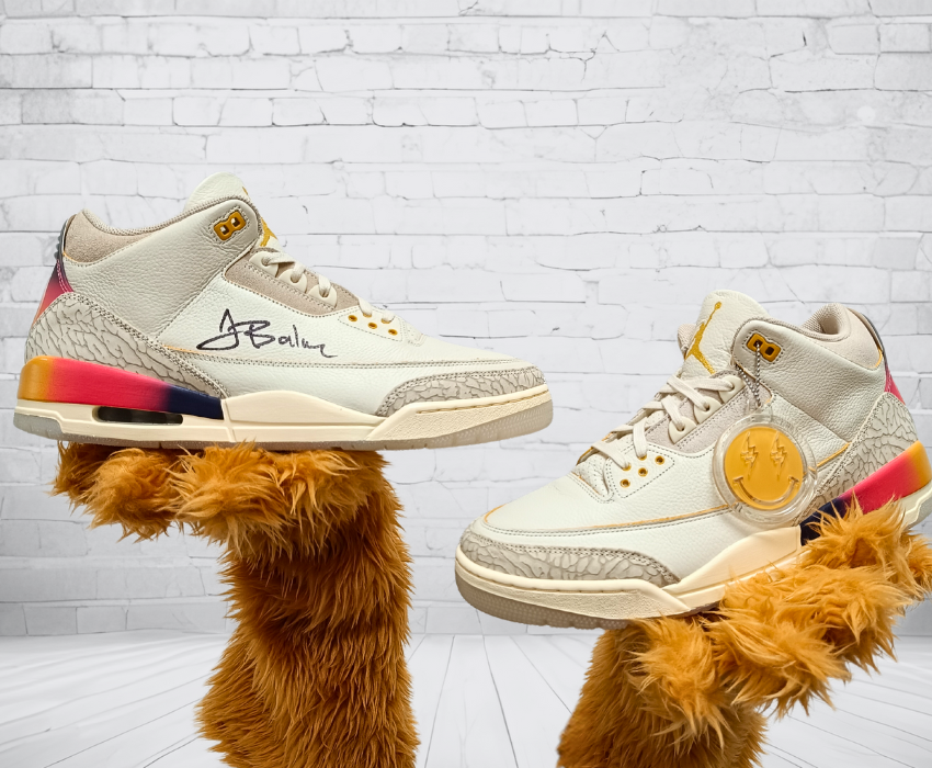 Jordan 3 Retro J. Balvin Medellin Sunset (Signed) Ticino Svizzera