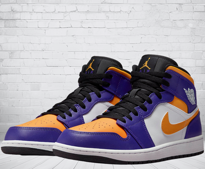 Jordan 1 Mid "Lakers"