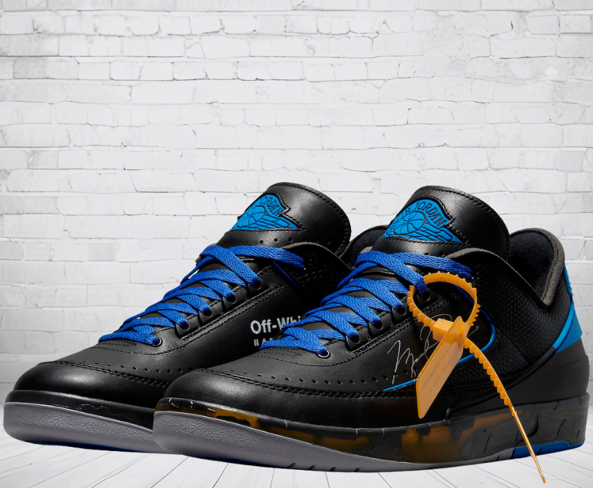 Jordan 2 "Off-White Black Blue"