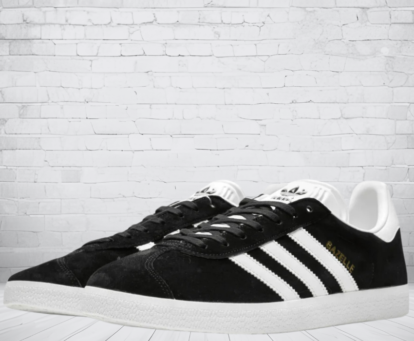 Adidas Gazelle "Core Black Cloud White Gold"