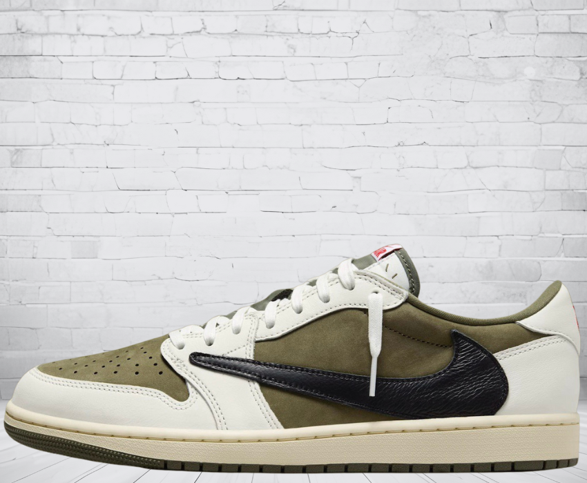 Jordan 1 Low "Medium Reverse Olive Travis Scott"