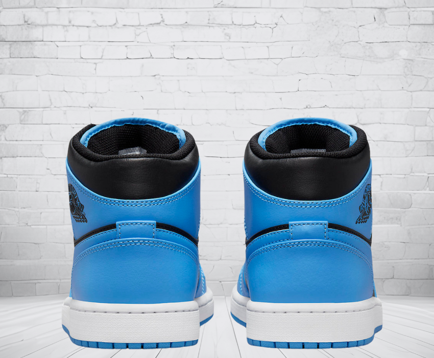 Jordan 1 Mid "University Blue Black"