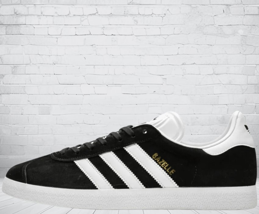 Adidas Gazelle "Core Black Cloud White Gold"