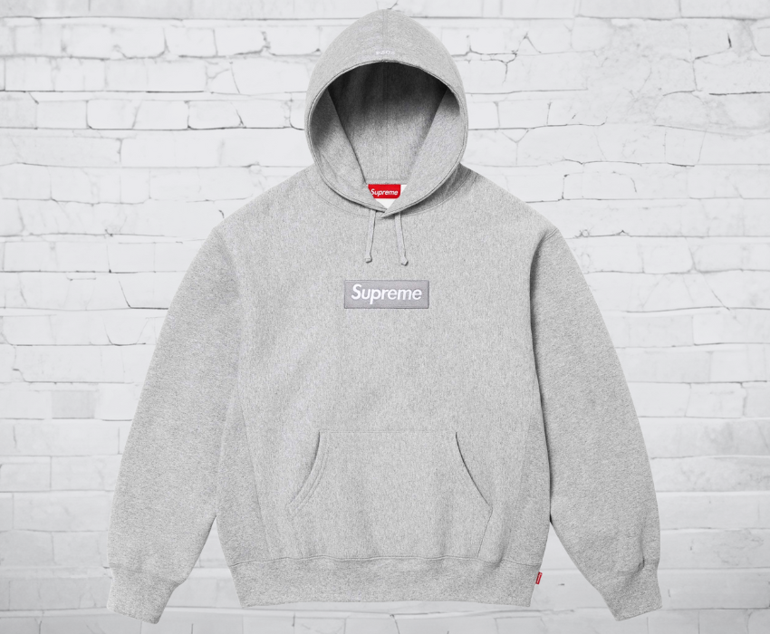 Supreme Hoodie "Box Logo 2024 Grey"