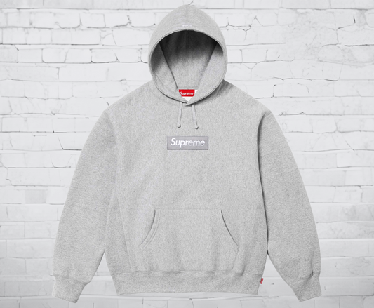 Supreme Hoodie "Box Logo 2024 Grey"