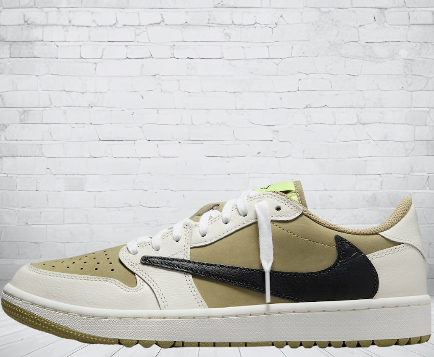 Jordan 1 Low "Golf Olive Travis Scott"