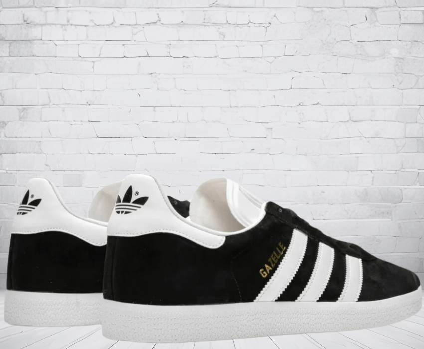 Adidas Gazelle "Core Black Cloud White Gold"