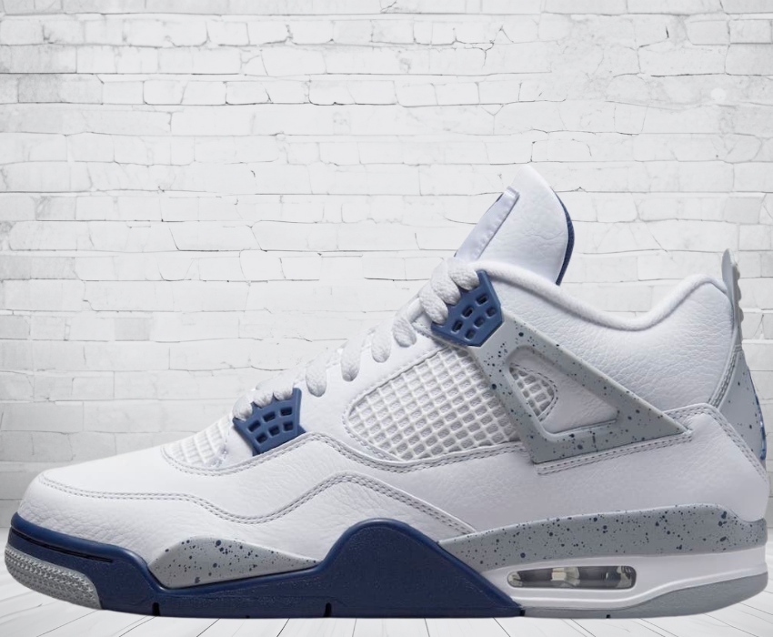 Jordan 4 "White Midnight Navy"