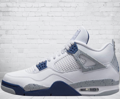 Jordan 4 "White Midnight Navy"