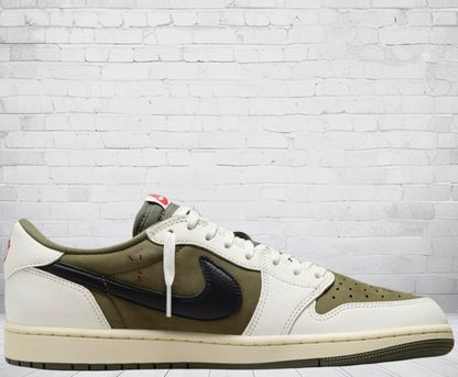 Jordan 1 Low "Medium Reverse Olive Travis Scott"