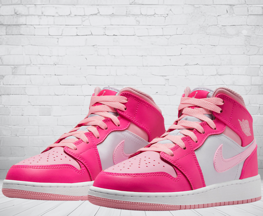 Jordan 1 Mid "Fierce Pink"