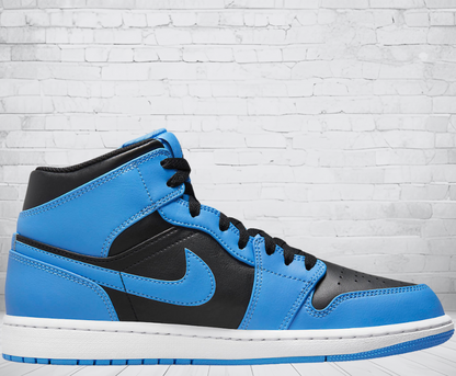 Jordan 1 Mid "University Blue Black"