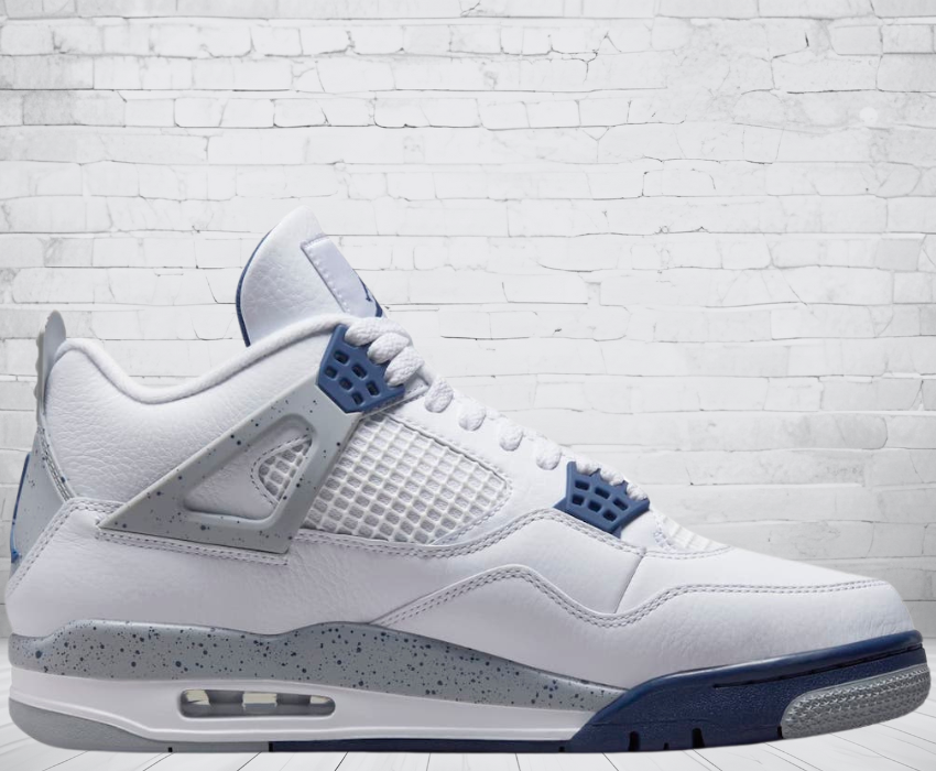 Jordan 4 "White Midnight Navy"