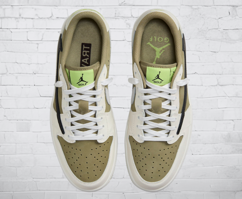 Jordan 1 Low "Golf Olive Travis Scott"