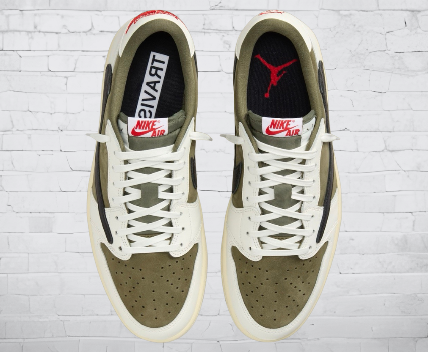 Jordan 1 Low "Medium Reverse Olive Travis Scott"