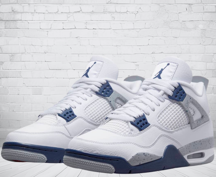 Jordan 4 "White Midnight Navy"