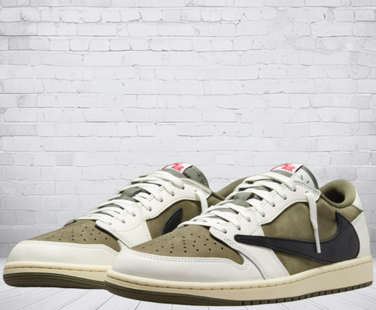 Jordan 1 Low "Medium Reverse Olive Travis Scott"